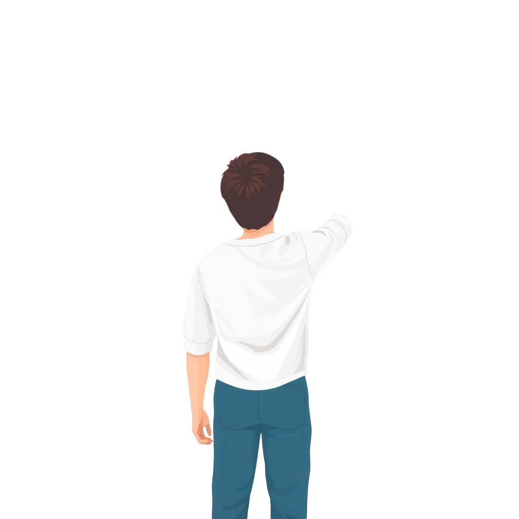 Student pointing at a large glass screen of career options